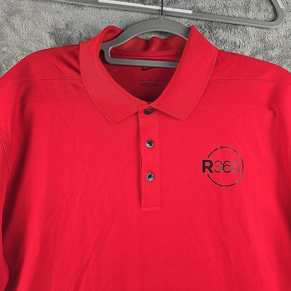 Nike Golf Polo Shirt Mens XL Red Restaurant 365 Logo Performance NWT - Picture 3 of 11